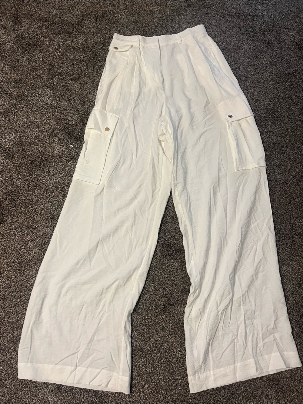 Ramy Brook Emil Wide Leg Cargo Pants Size 8